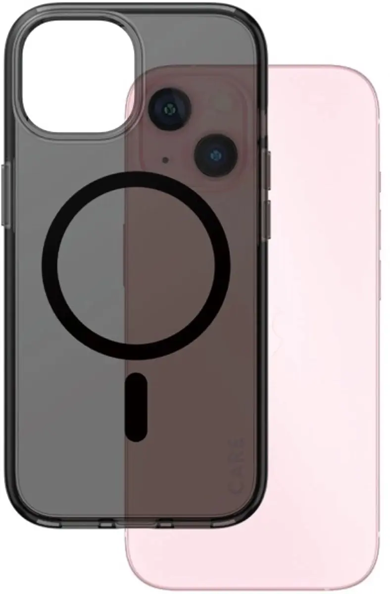 CARE by PanzerGlass Flagship Case Smokey Urban Combat iPhone 15 Hoesje - Zwart - afbeelding 6 van 6