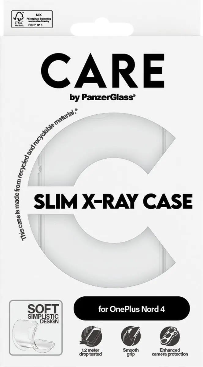 PanzerGlass CARE Fashionable Case OnePlus Nord 4 Transparant - afbeelding 2 van 4