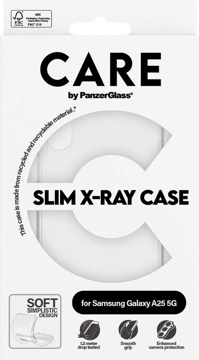 PanzerGlass CARE Fashionable Case Samsung A25 5G Transparant - afbeelding 3 van 4