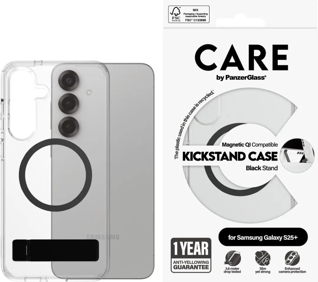PanzerGlass CARE CRRFBKQG37942 Hoesje S25+ - Transparant - afbeelding 4 van 6