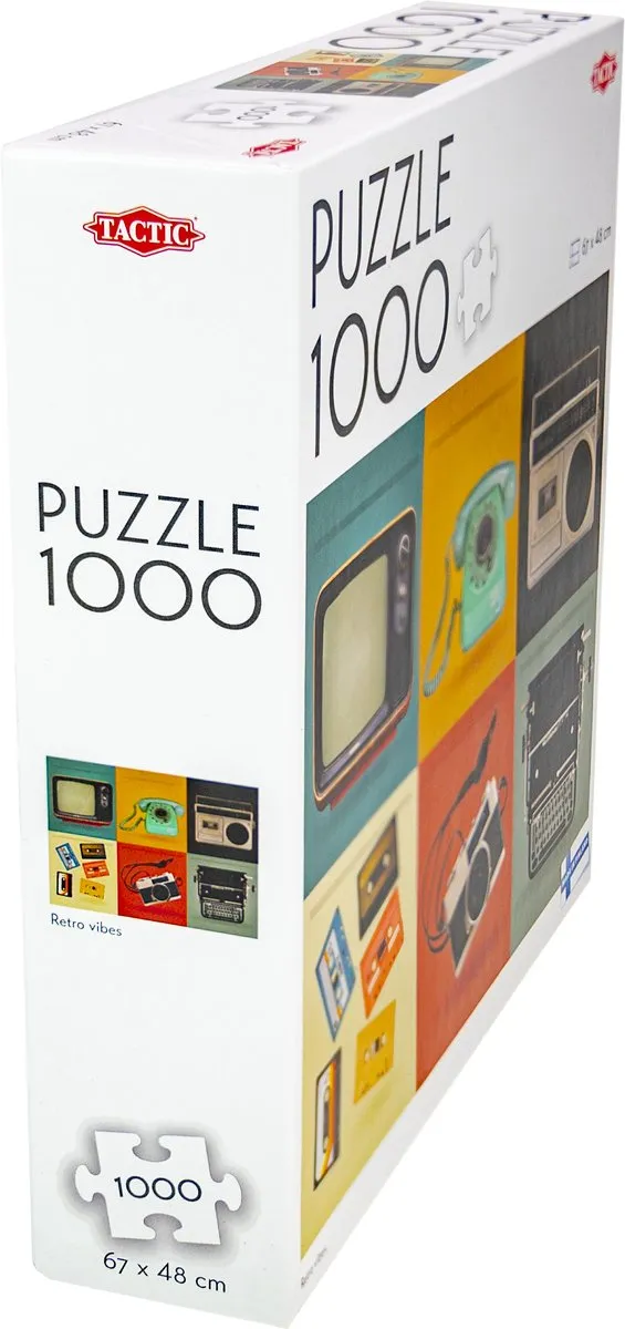 Tactic Retro Vibes Puzzel 1000 Stuks - Retro Elektronica & Design