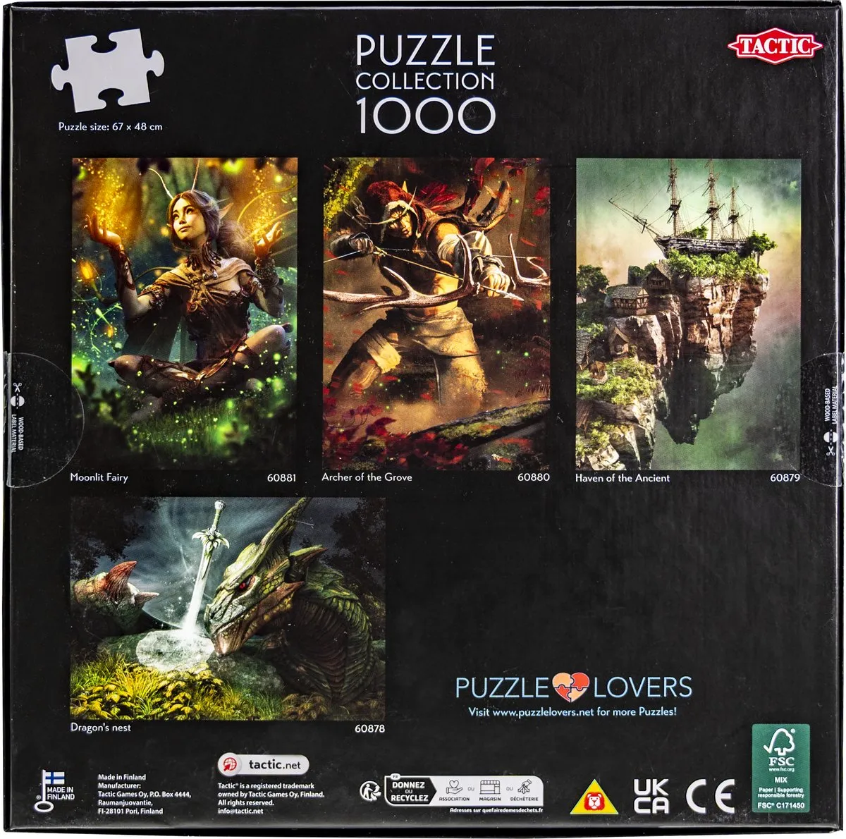 Tactic Dragon’s Nest Puzzel 1000 Stuks - Epische Fantasy