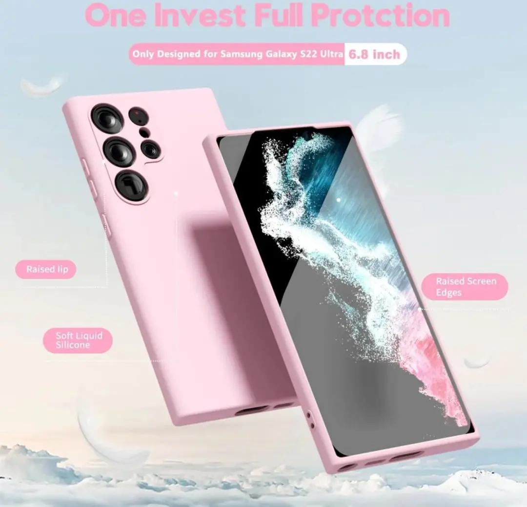 Samsung Galaxy S22 Ultra Hoesje Dun TPU - Roze - afbeelding 6 van 6