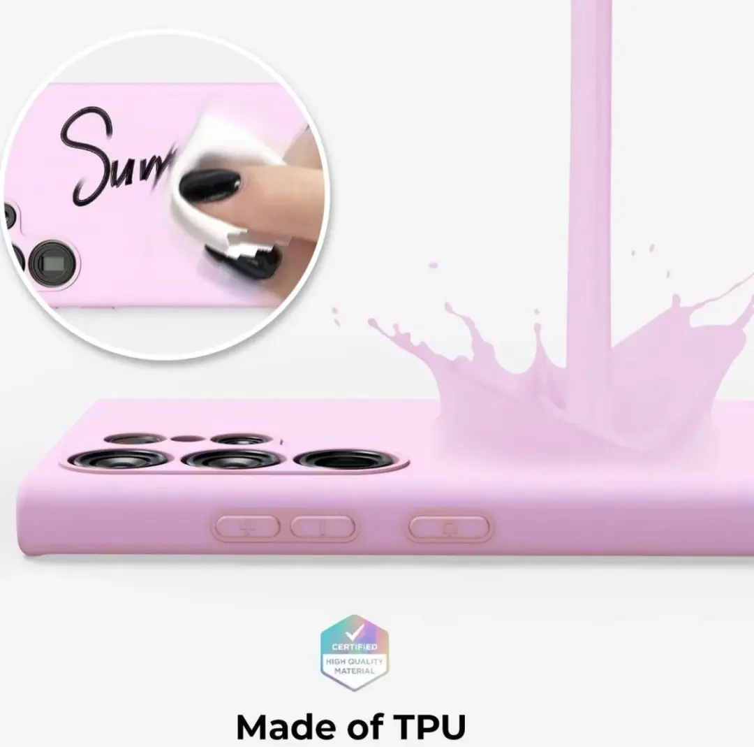 Samsung Galaxy S22 Ultra Hoesje Dun TPU - Roze - afbeelding 3 van 6