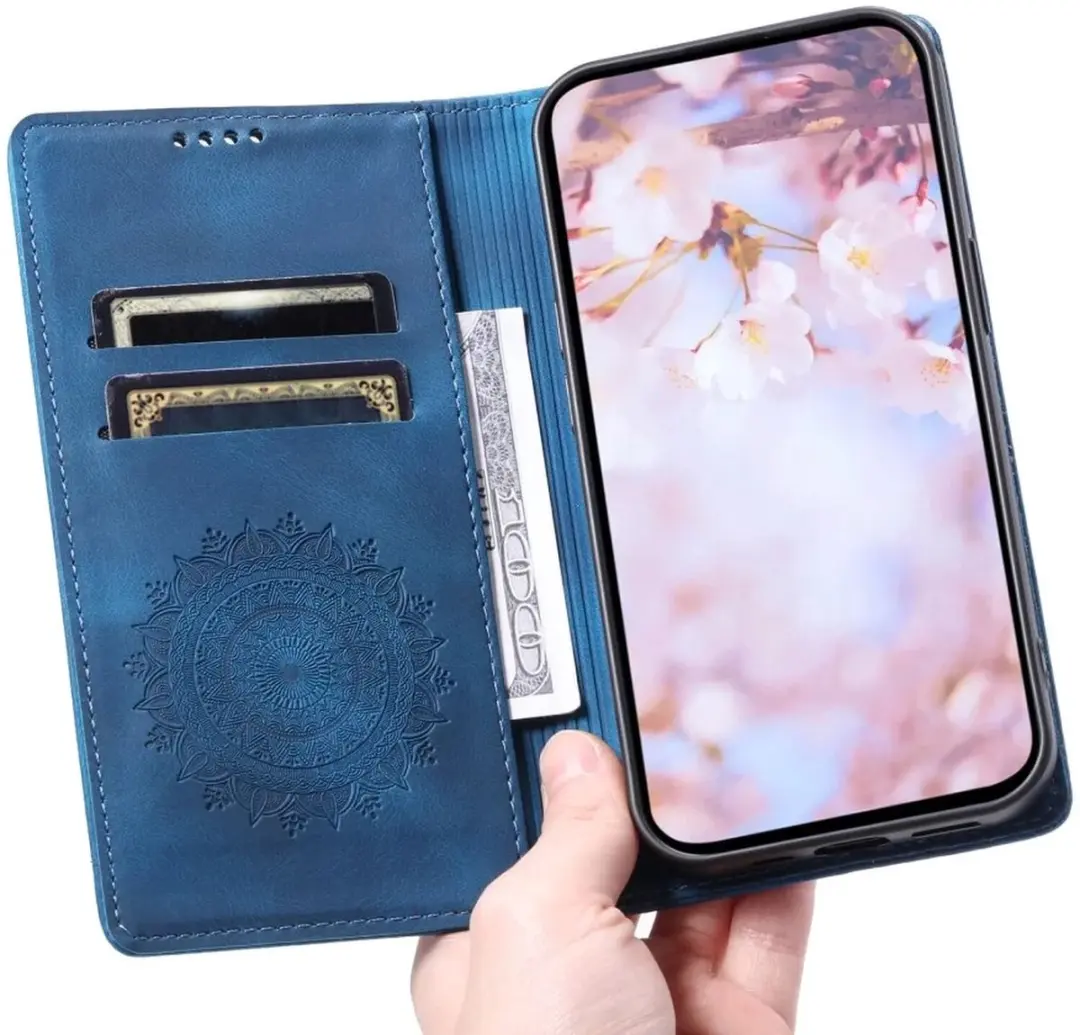 Hoesje Mandala Book Case Samsung Galaxy A16 - Blauw - afbeelding 4 van 6