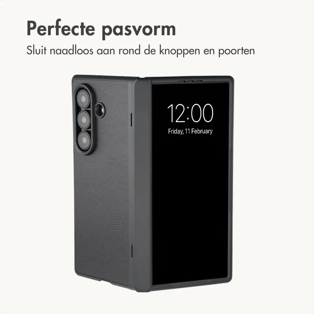 imoshion Kunstleren Slim Case Samsung Galaxy Z Fold 8 Ultra - Zwart - afbeelding 5 van 6