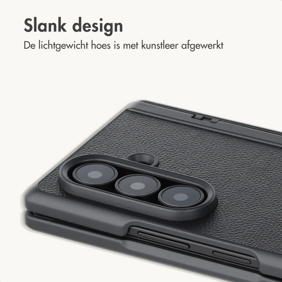 imoshion Kunstleren Slim Case Samsung Galaxy Z Fold 8 Ultra - Zwart - afbeelding 2 van 6