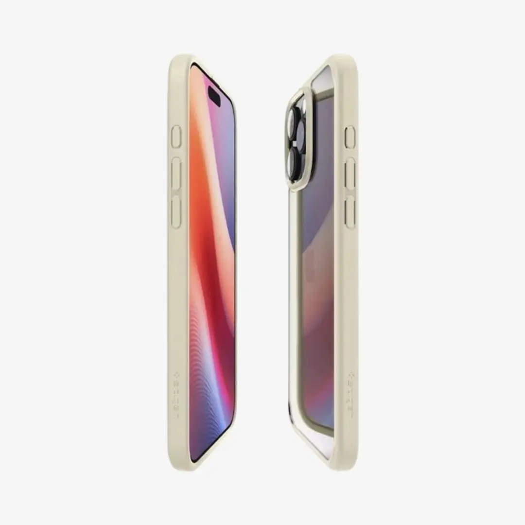 Spigen Crystal Hybrid ACS08030 Hoesje iPhone 16 Pro Max - Beige - afbeelding 2 van 6