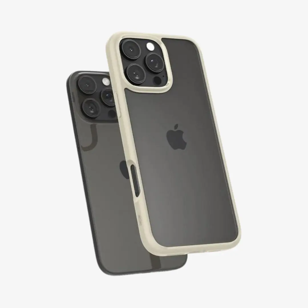Spigen Crystal Hybrid ACS08030 Hoesje iPhone 16 Pro Max - Beige - afbeelding 5 van 6