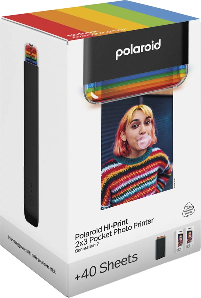 Polaroid Everything Box Hi-Print 2x3 Gen 2 - Zwart - 40 Stuks