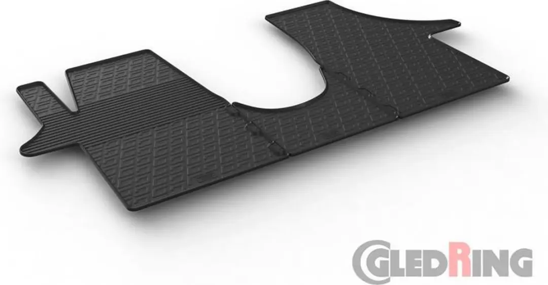 Gledring Rubbermatten passend voor Volkswagen Transporter T5 2003-2015 & T6 2015