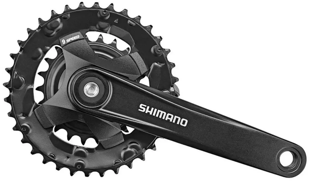 Shimano Altus Fc-mt101 2x9s Crankstel Zilver 175 mm / 22-36t