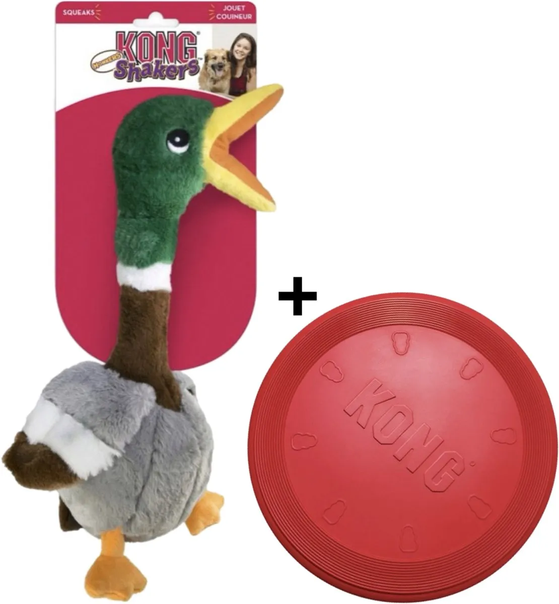 KONG Flyer Frisbee - Rood