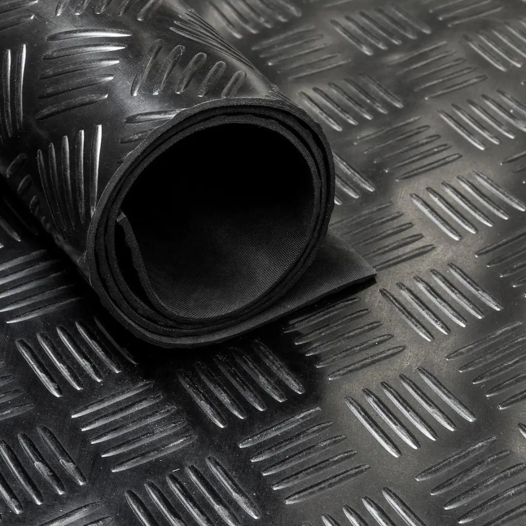 IVOL Rubbermat op rol Traanplaat 3mm
