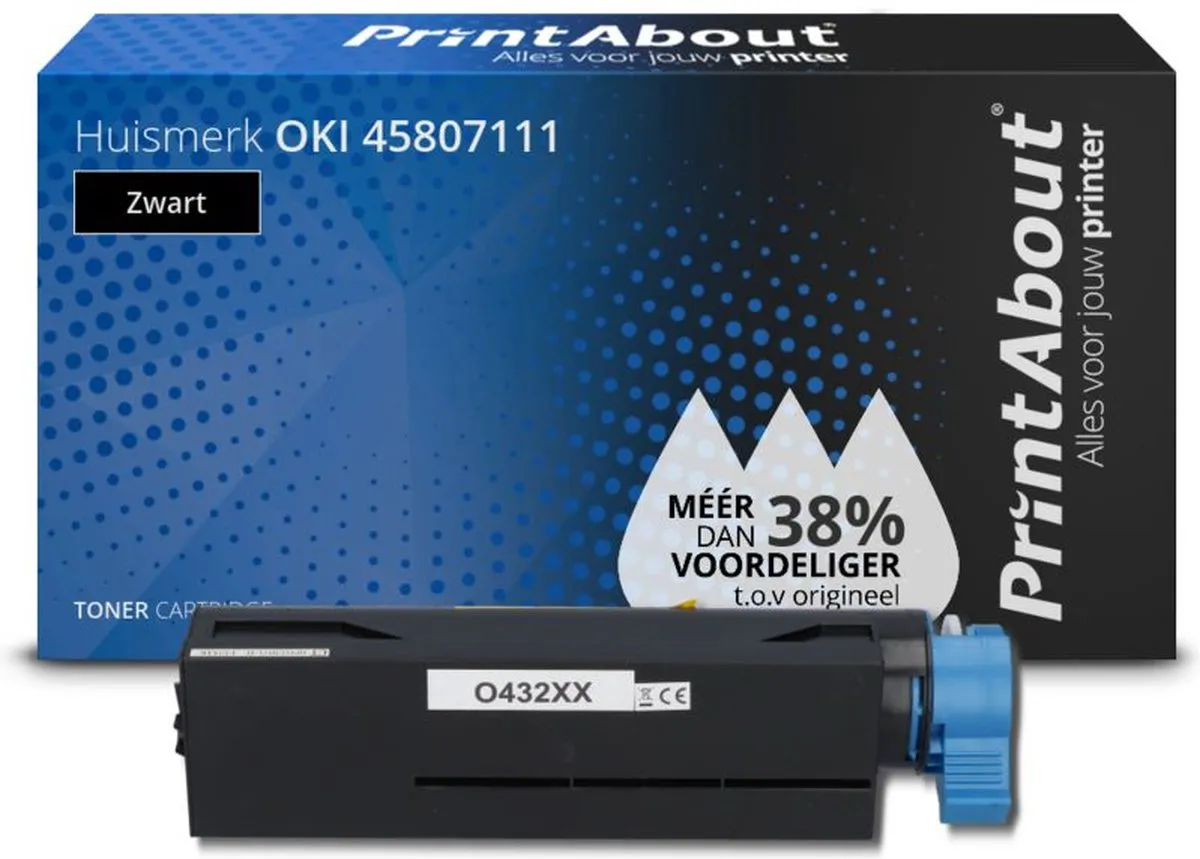PrintAbout OKI 45807111 Toner - Zwart