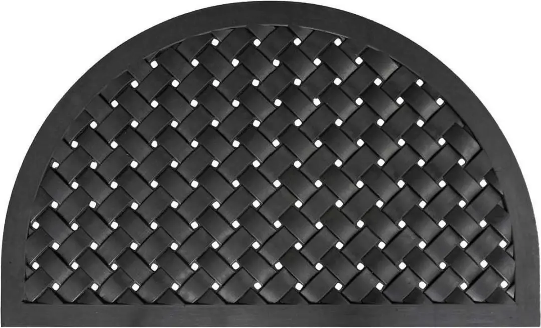 IVOL Rubber deurmat Weave halfrond