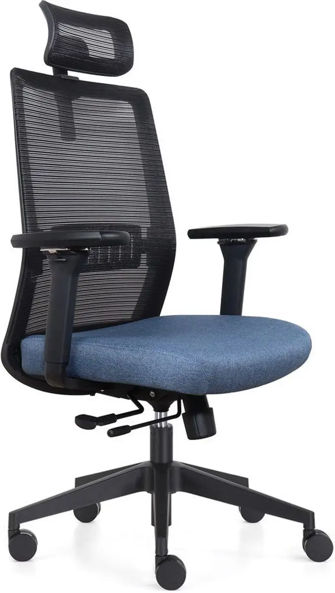 IVOL Ergonomische Bureaustoel Napoli Deluxe 4D Blauw