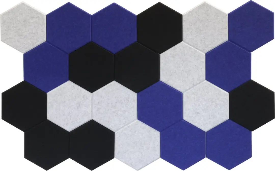Akoestische wandpanelen Hexagon
