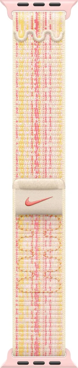 Apple Nike Sport Loop Horlogeband 45mm - Starlight/Pink