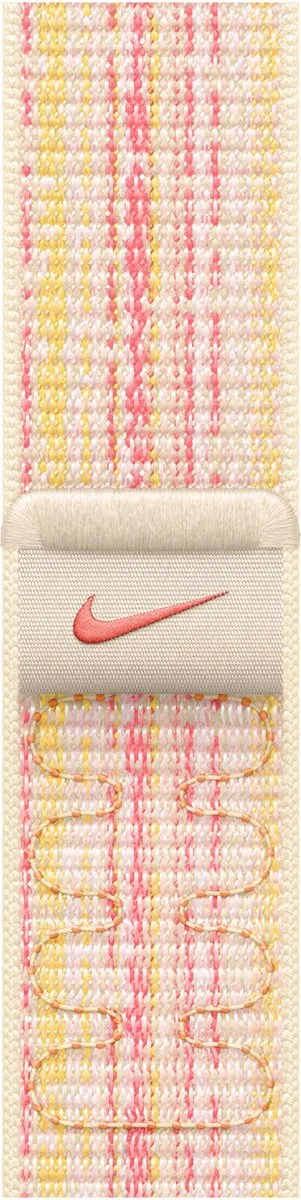 Apple Nike Sport Loop Horlogeband 45mm - Starlight/Pink