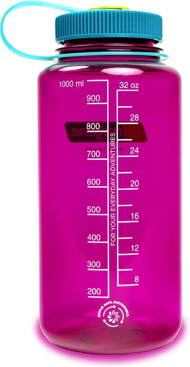 Nalgene Wide Mouth Sustain Drinkfles 1L - Eggplant - afbeelding 2 van 6