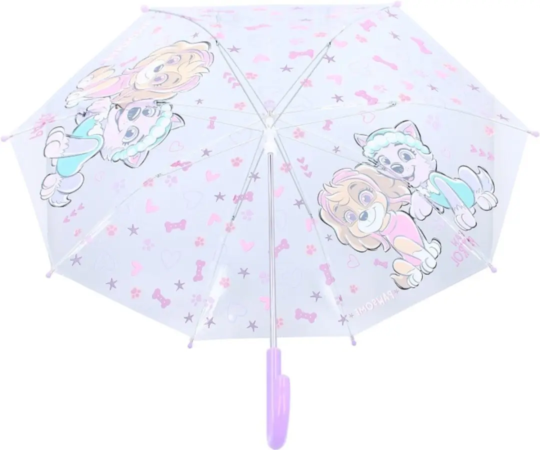 PAW Patrol Rainy Days Paraplu - Skye & Everest - Paars - afbeelding 3 van 5