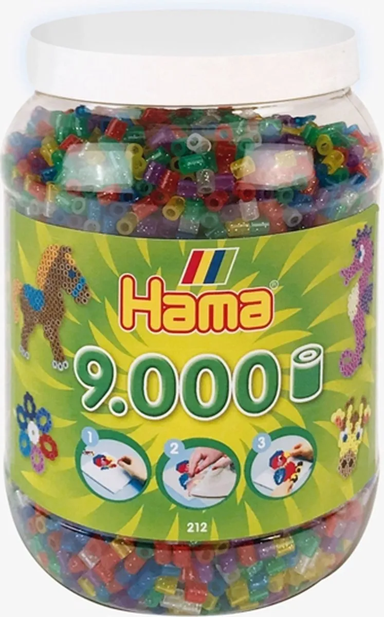 Hama Strijkkralen Glitter Pot - 9000 Stuks Groen