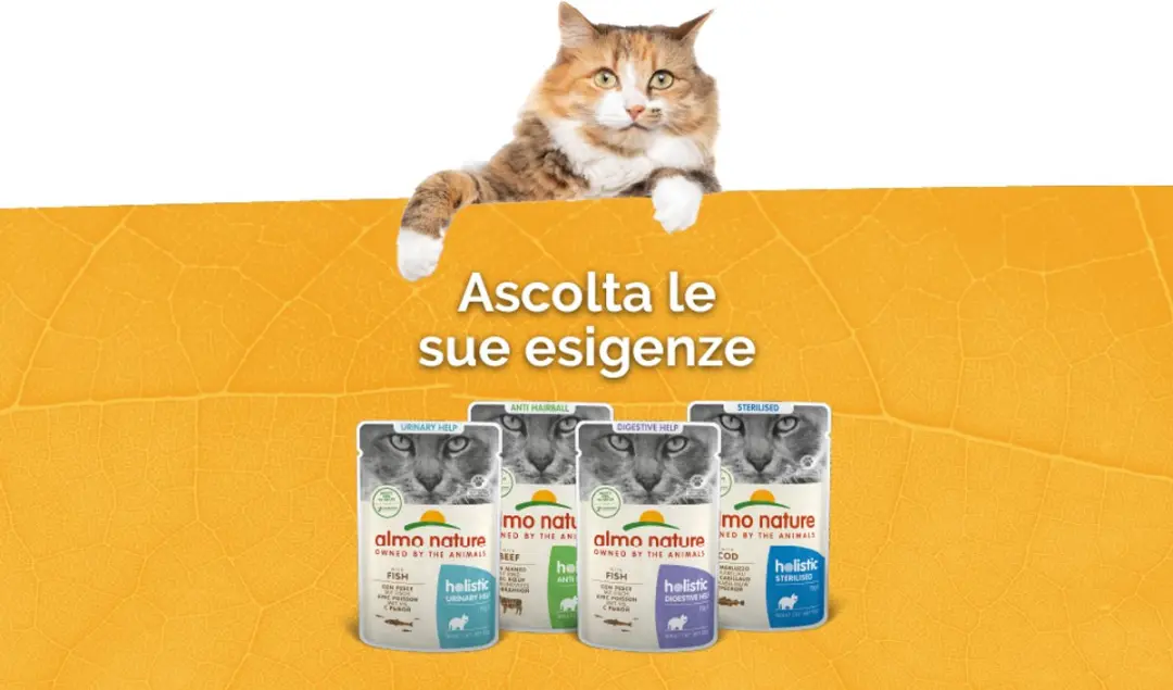 Almo Nature Holistic Natvoer Kat Vis en Gevogelte - 6 x 70g - afbeelding 6 van 6