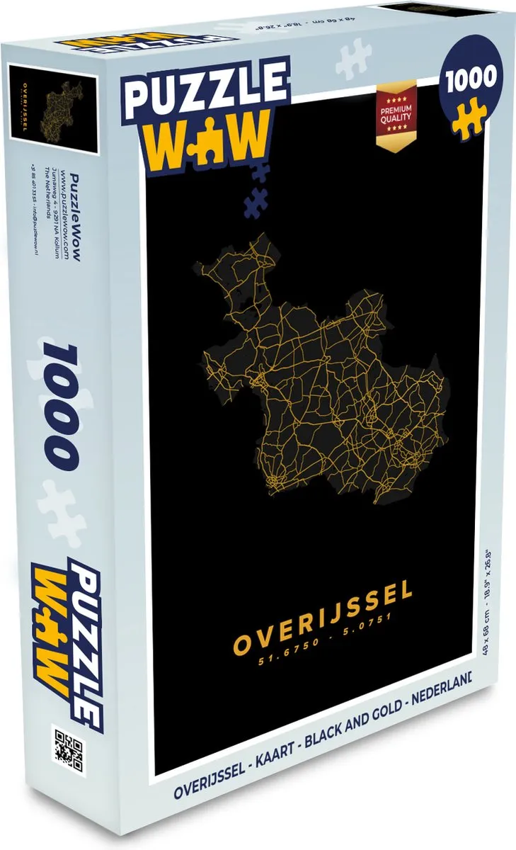 PuzzleWow Overijssel Legpuzzel 1000 Stuks