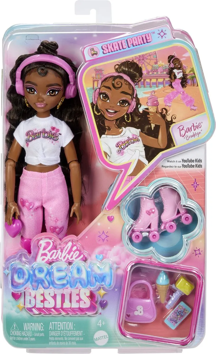 Barbie Dream Besties Brooklyn Modepop - Meerkleurig - afbeelding 3 van 6