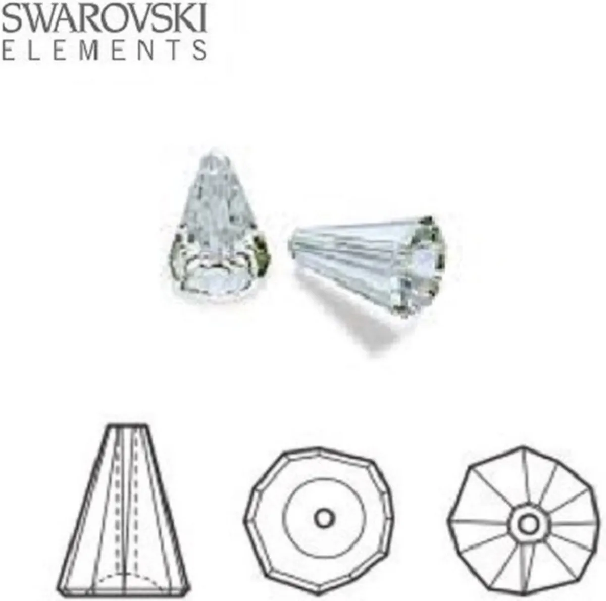 Swarovski Elements Artemis Cone Kralen 12mm
