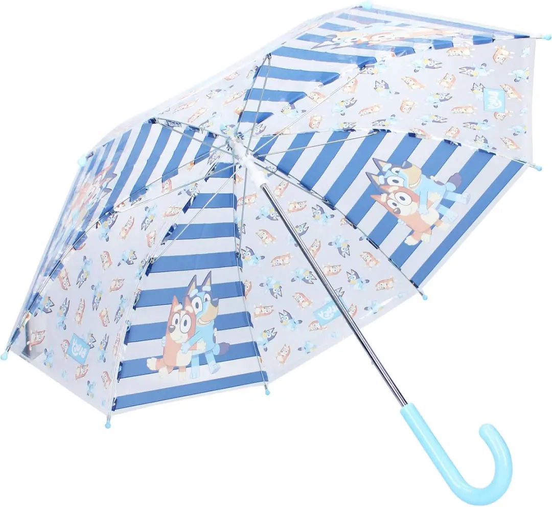 Bluey Paraplu Rainy Days Ø71cm - Blauw - afbeelding 3 van 6