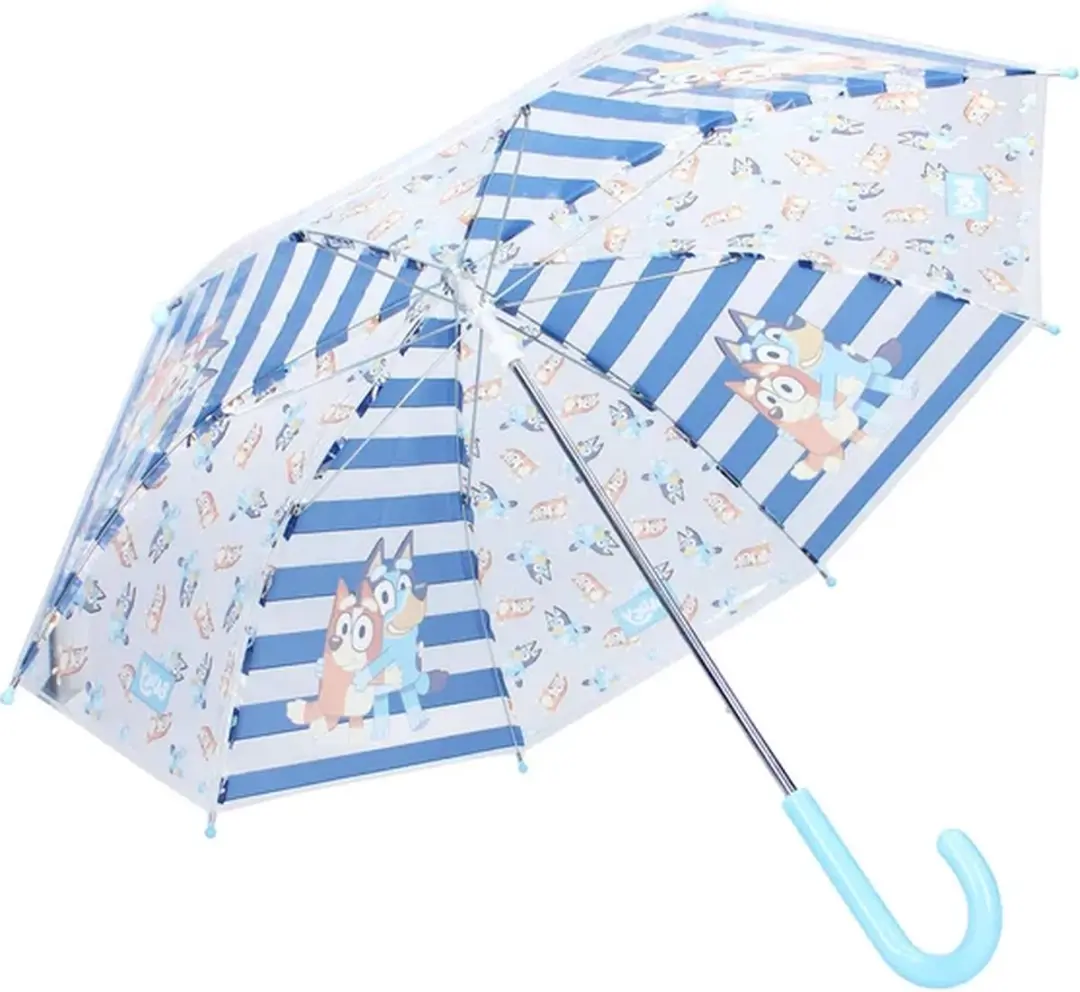 Bluey Paraplu Rainy Days Ø71cm - Blauw - afbeelding 5 van 6