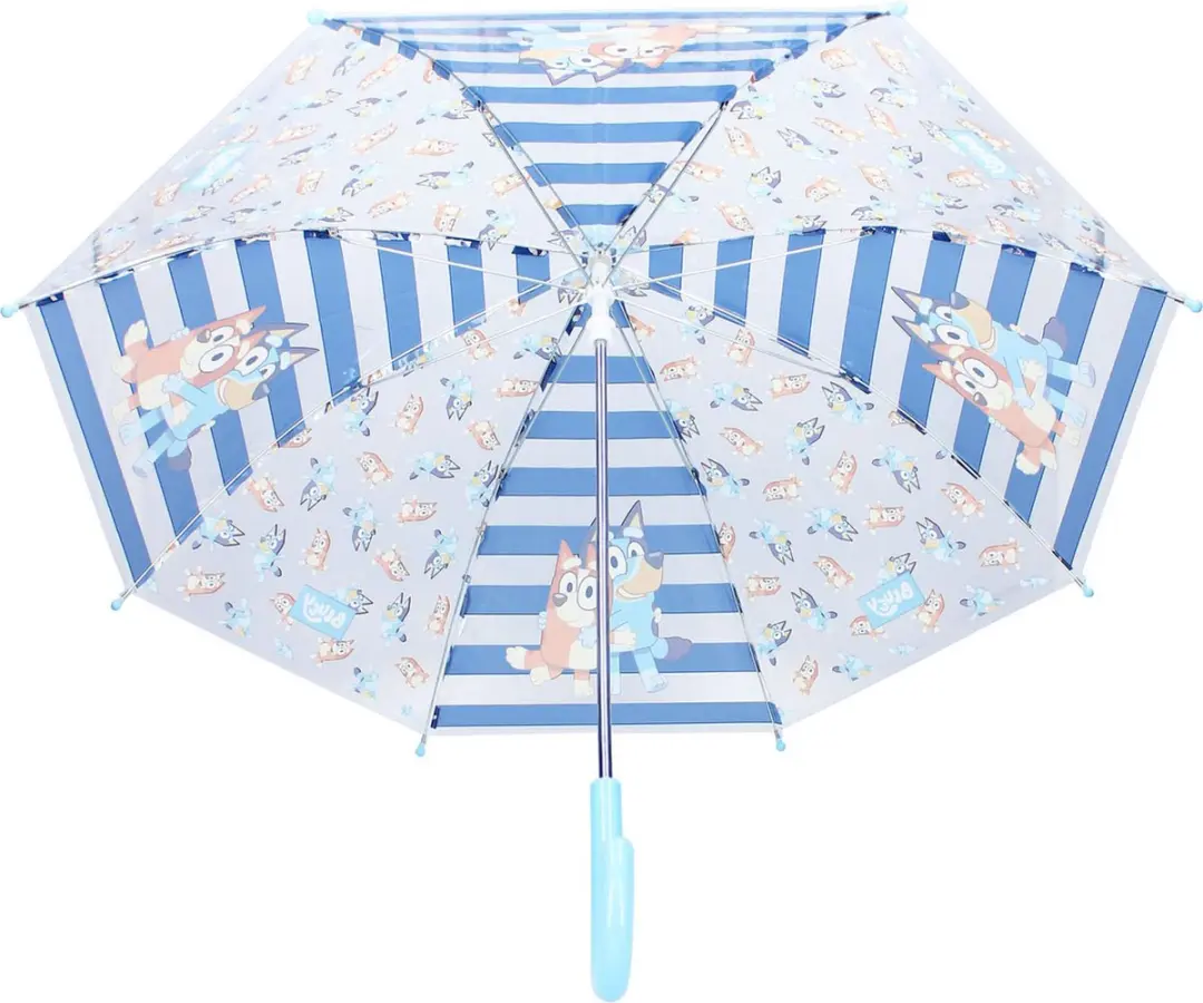 Bluey Paraplu Rainy Days Ø71cm - Blauw - afbeelding 4 van 6
