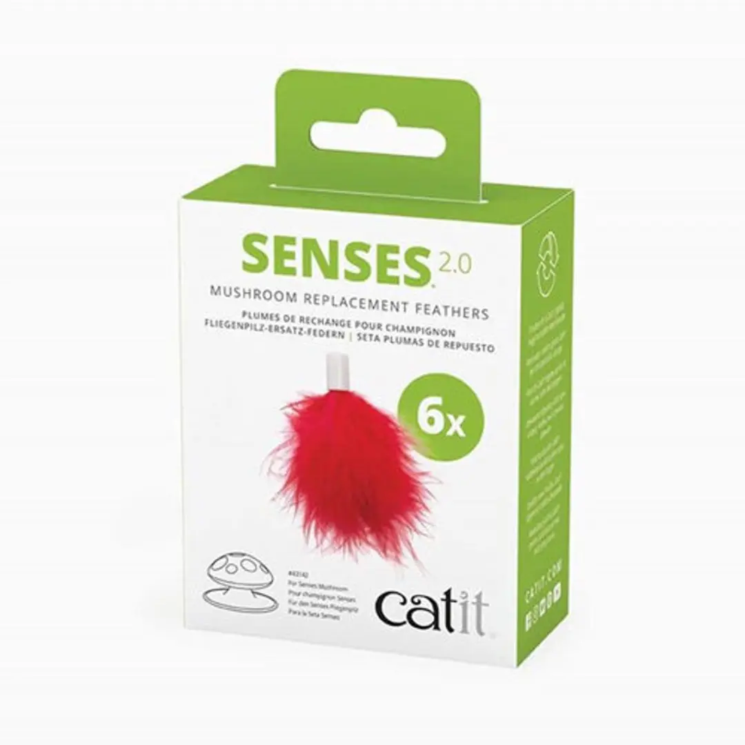 Catit Senses 2.0 Mushroom Kattenspeelgoed - Rood/Wit - afbeelding 5 van 5