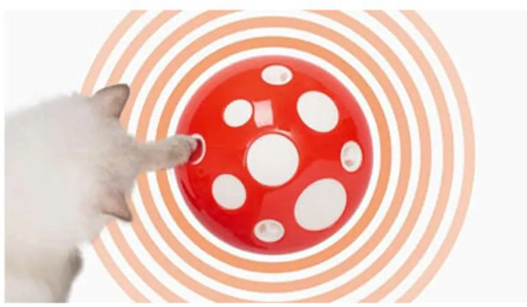 Catit Senses 2.0 Mushroom Kattenspeelgoed - Rood/Wit - afbeelding 4 van 5