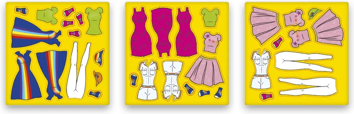 K3 Magnetische Aankleedset 5414233250142 - Blauw