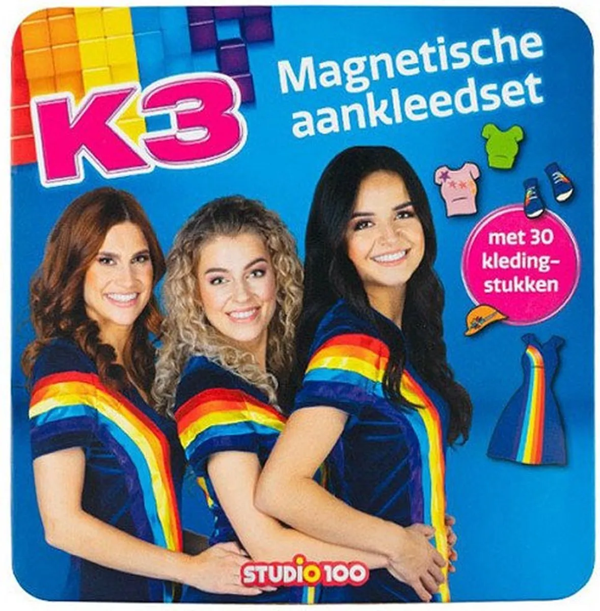 K3 Magnetische Aankleedset 5414233250142 - Blauw