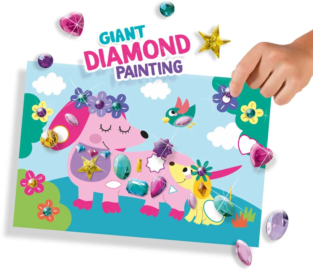 SES Creative Giga Edelstenen Diamond Painting - Meerkleurig