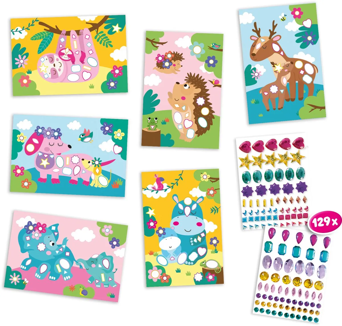 SES Creative Giga Edelstenen Diamond Painting - Meerkleurig