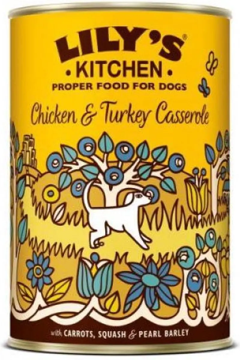3x6x400 gr Lily's kitchen dog chicken / turkey casserole hondenvoer