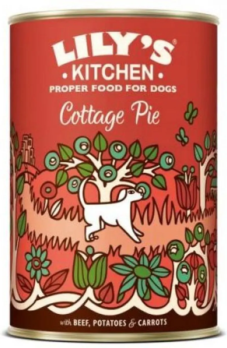 3x6x400 gr Lily's kitchen dog cottage pie hondenvoer