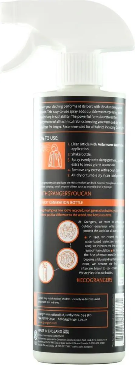 Grangers Performance Repel Plus Impregnaat - 275ml - afbeelding 6 van 6