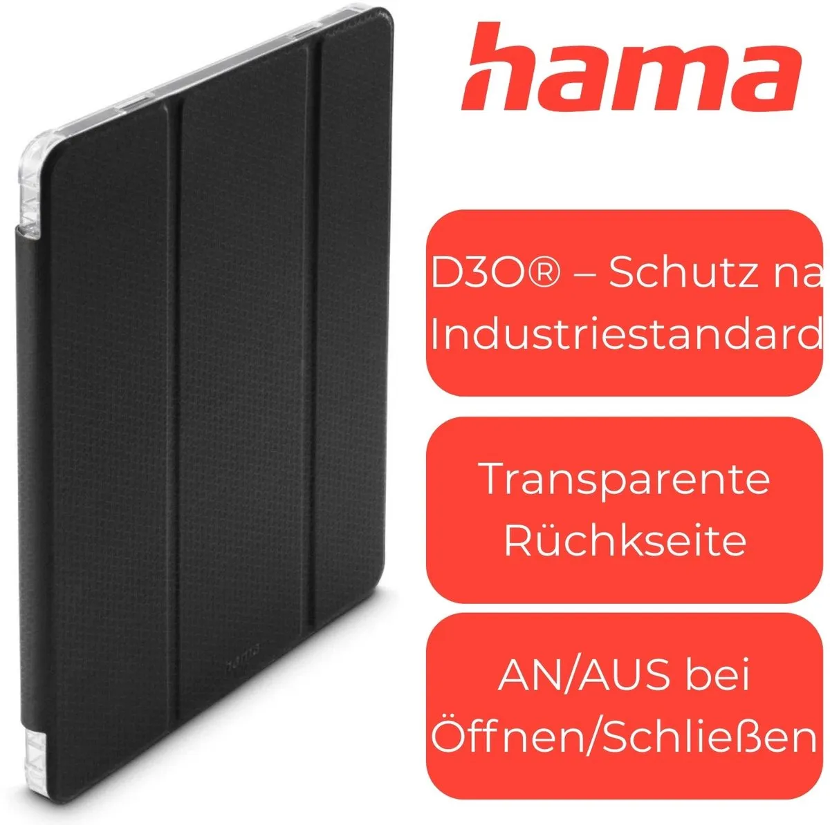 Hama Tablethoes iPad Pro 13 00222098 - Zwart