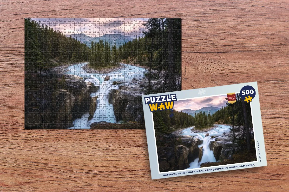PuzzleWow Legpuzzel Jasper Nationaal Park 500 Stuks - Multicolor