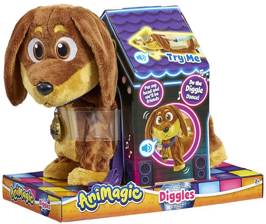 Bewegende Knuffel Goliath Hond 28 cm