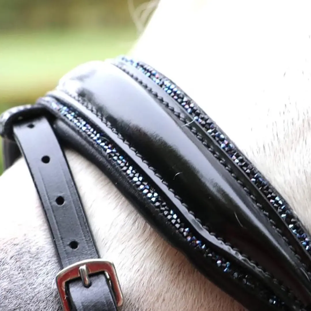 ShowTime Special HB Hoofdstel A-Pony - Zwart-blauw - afbeelding 2 van 6