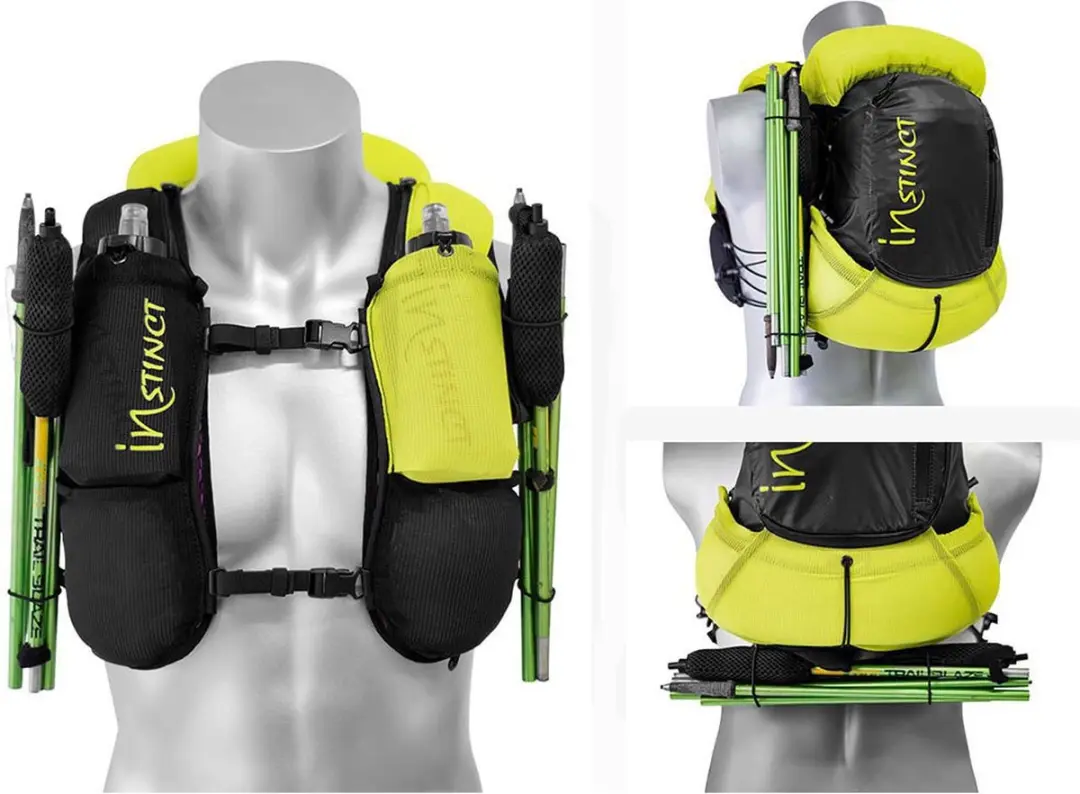 Instinct Trail Eklipse 12 L Trailvest - Black/Yellow - afbeelding 3 van 6
