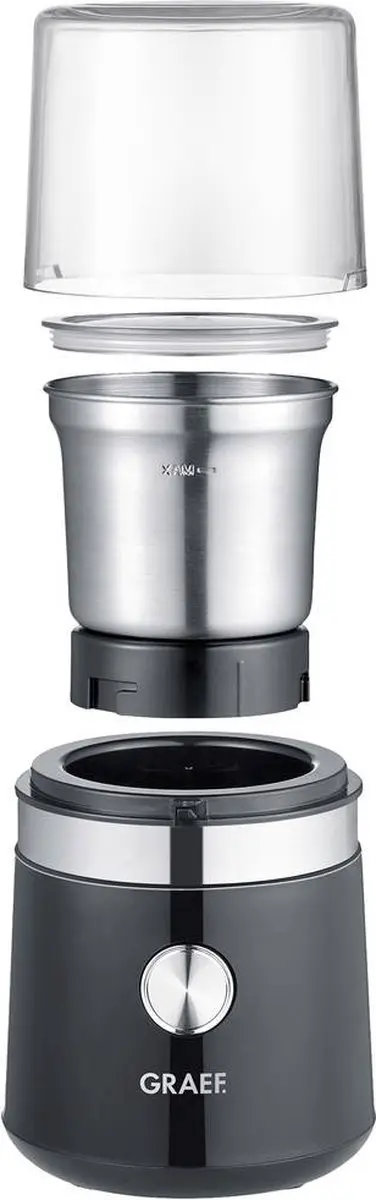 Graef CM102EU Koffiemolen - 200W - Zwart/RVS - afbeelding 2 van 4