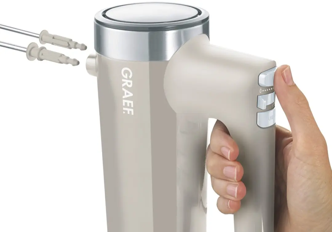 Graef HM508EU Handmixer - 600W - Taupe - afbeelding 4 van 6